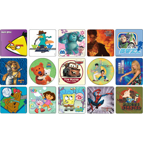 Licensed Sticker Assortment - Rolls 