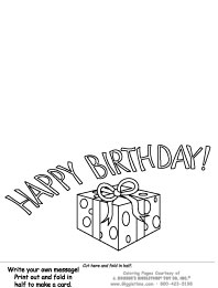 Birthday Coloring Pages: Giggletimetoys.com