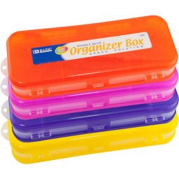 8" Bright Color Double Decker Organizer Box