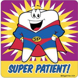 Tooth Super Patient Stickers