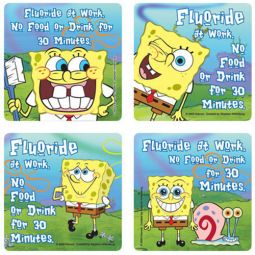 SpongeBob Fluoride Sticker