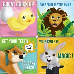 Cartoon Animal Dental Stickers