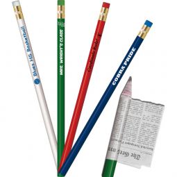 Recycled Newspaper Pencils - Personalized