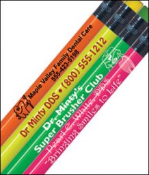 Neon Color Promotional Pencils