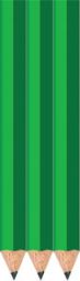 Neon Green Golf Pencils - Hexagon - Blank